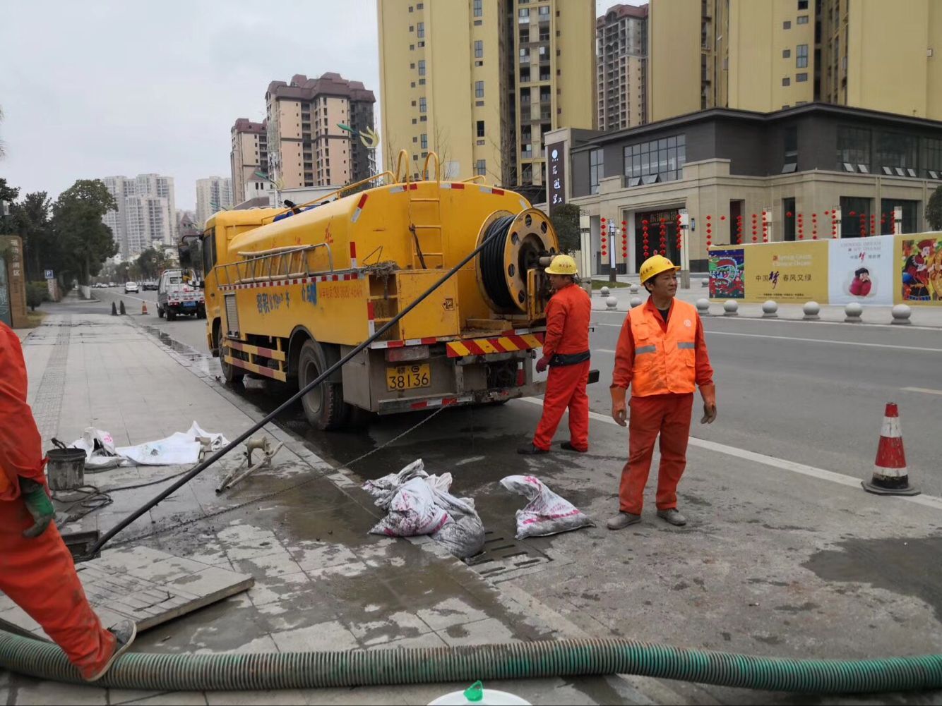 黄州排污管道清淤-管道清洗